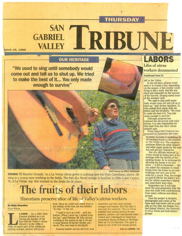 Citrus Oral History Project